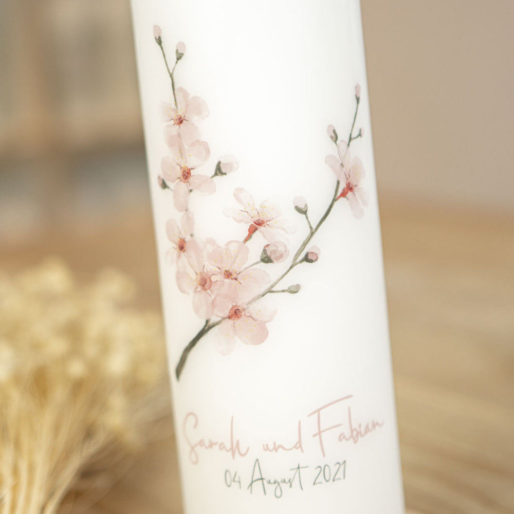 Hochzeitskerze Kirschblüte