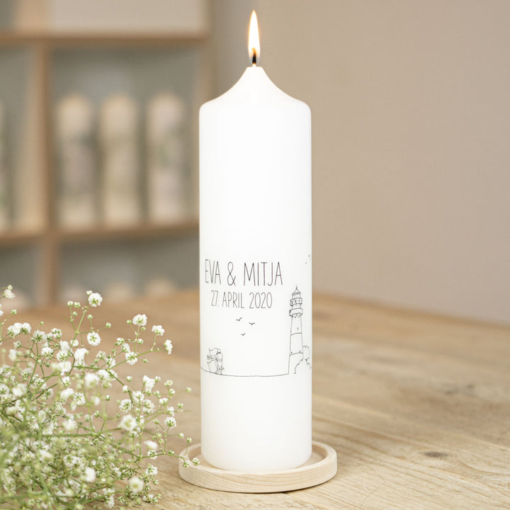 Hochzeitskerze Leuchtturm
