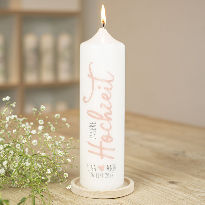 Hochzeitskerze Unsere Hochzeit
