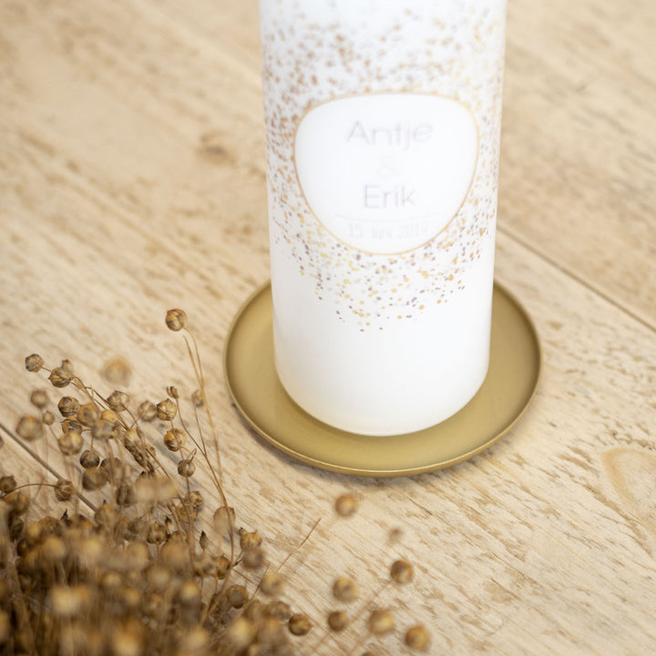 Kerzenhalter Hochzeit Gold