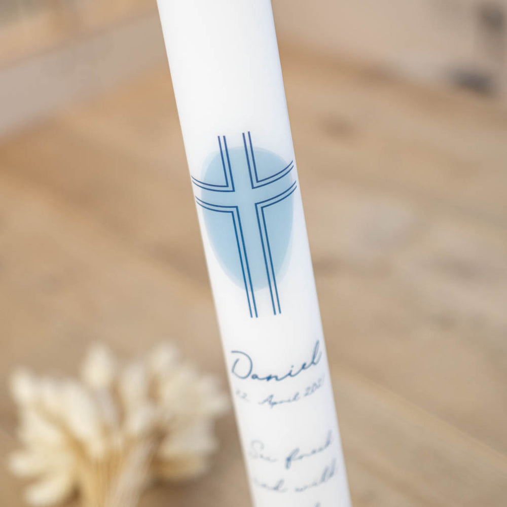 Kerze Kommunion Kreuz