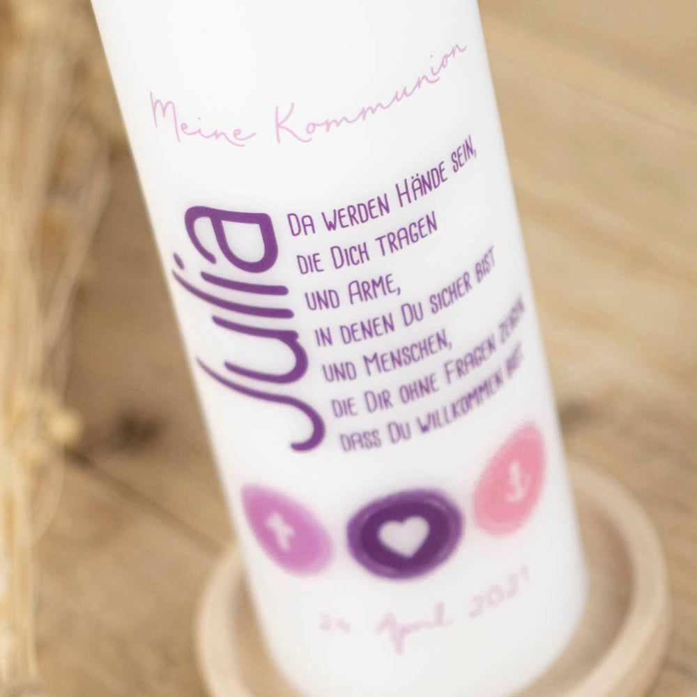 Kommunionkerze Mädchen Julia