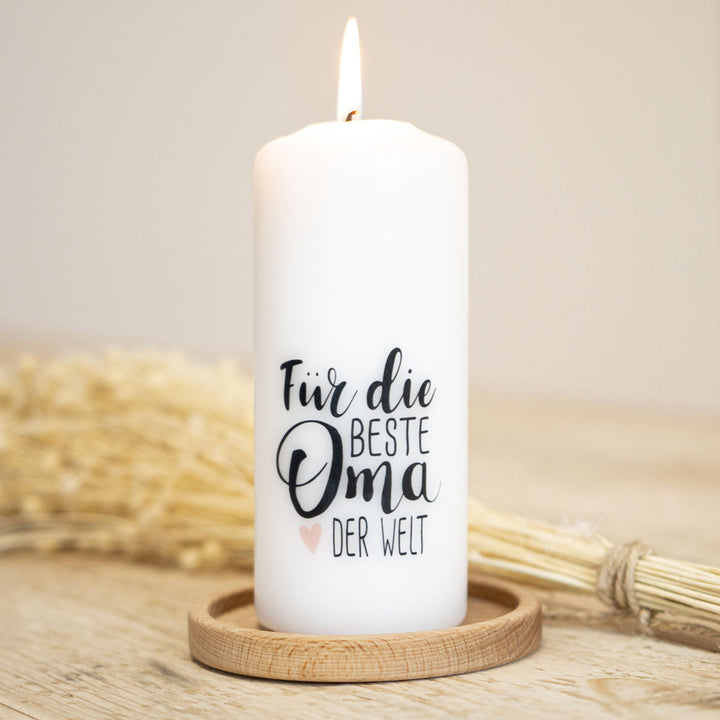 Kerze Für die beste Oma