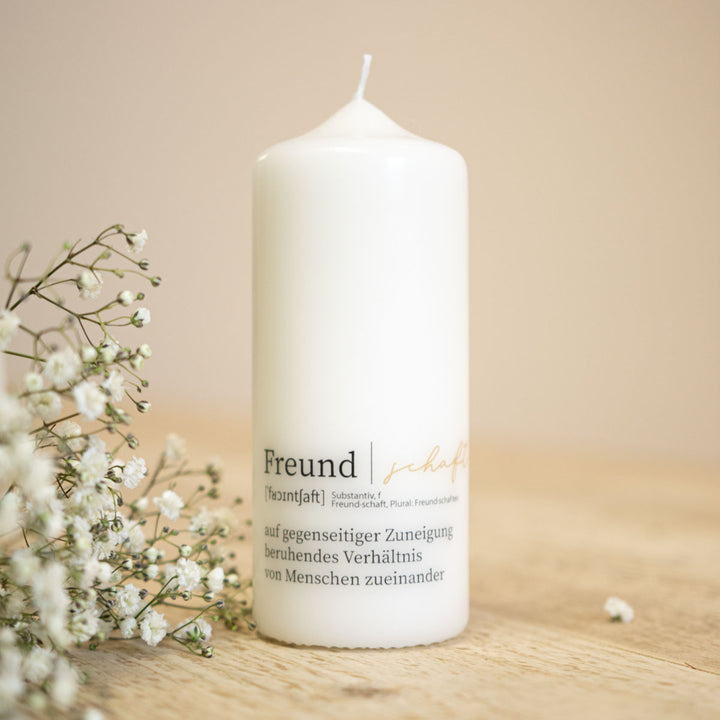 Kerze Freundschaft