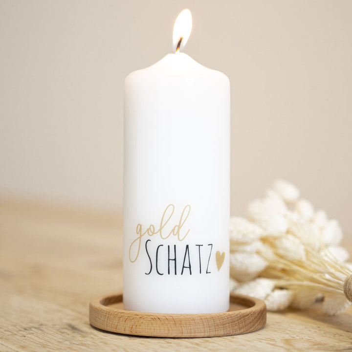 Kerze Goldschatz Herz