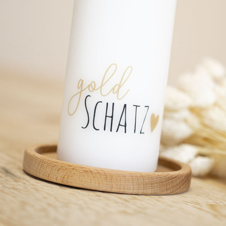 Mutmacher Kerze Goldschatz