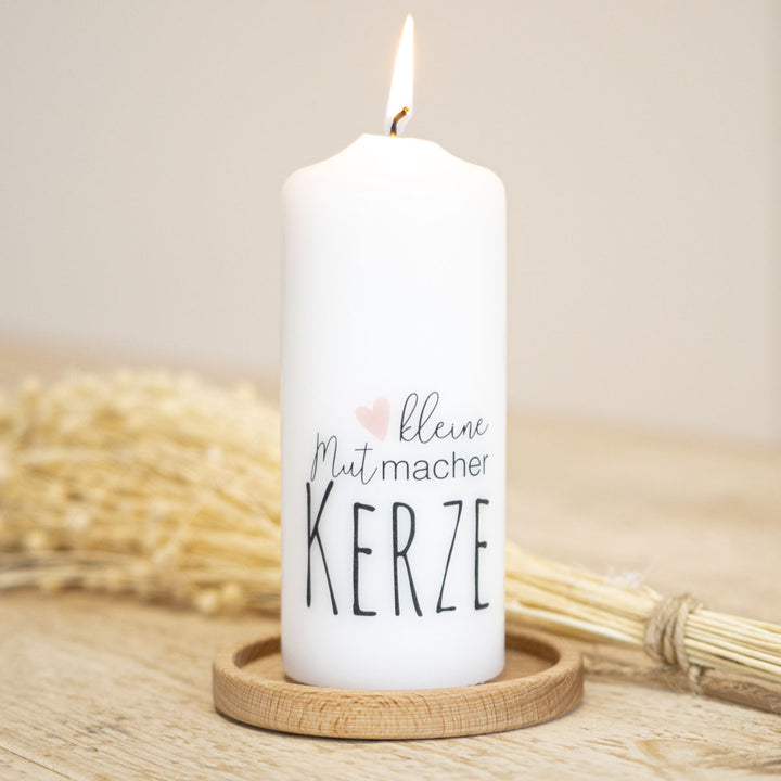 kleine Mutmacher Kerze