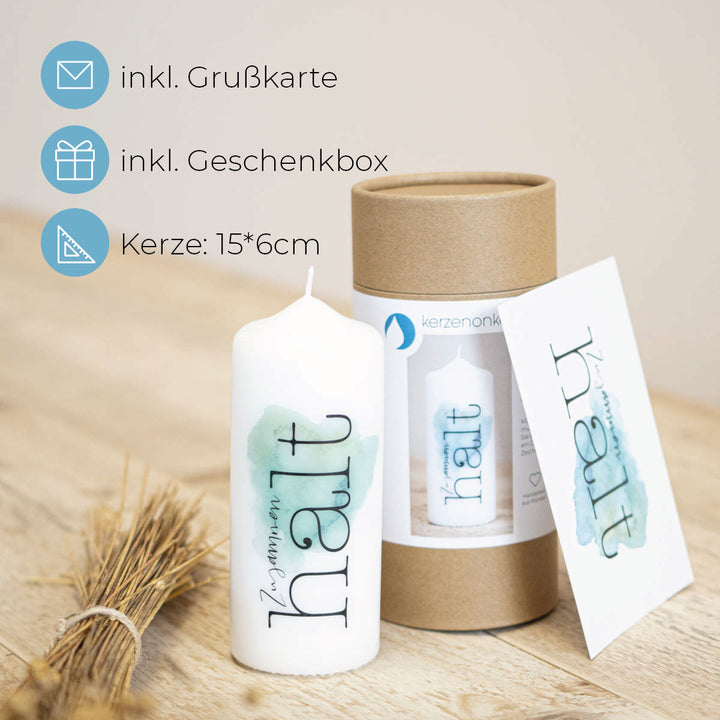 Mutmacher Kerze Zusammenhalt Geschenk