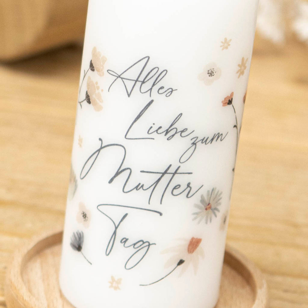 Muttertag Kerze Alles Liebe zum Geburtstag