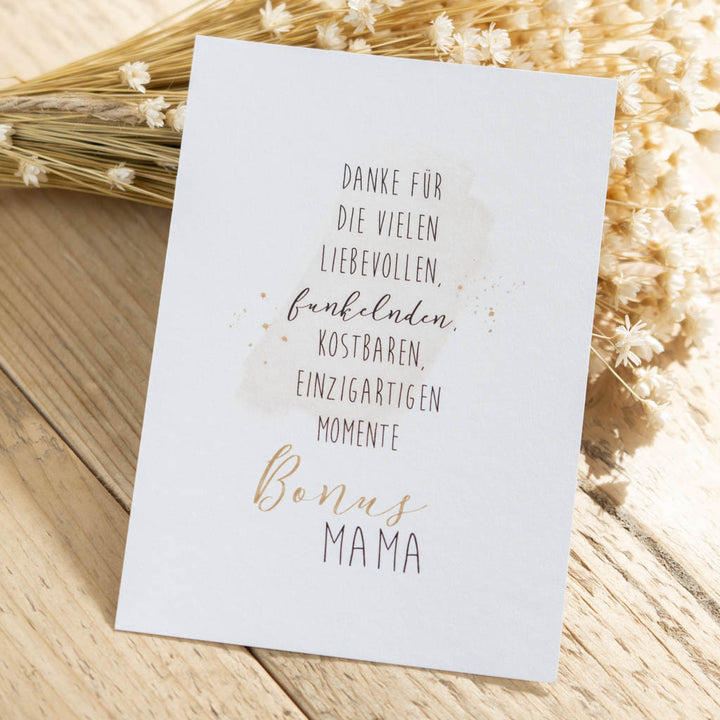 Grußkarte Bonus Mama zum Muttertag