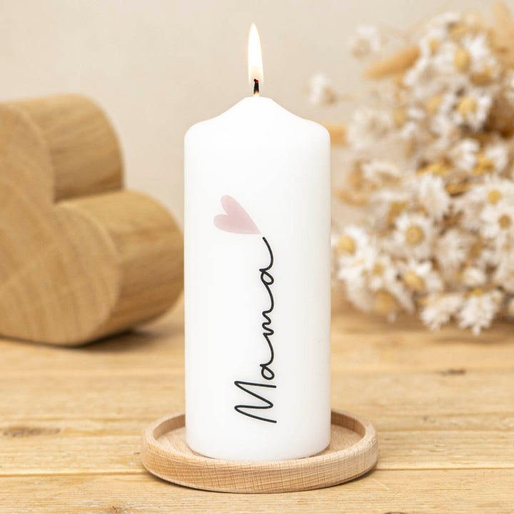 Muttertag Kerze Mama Herz