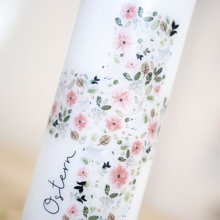Osterkerze Blumen