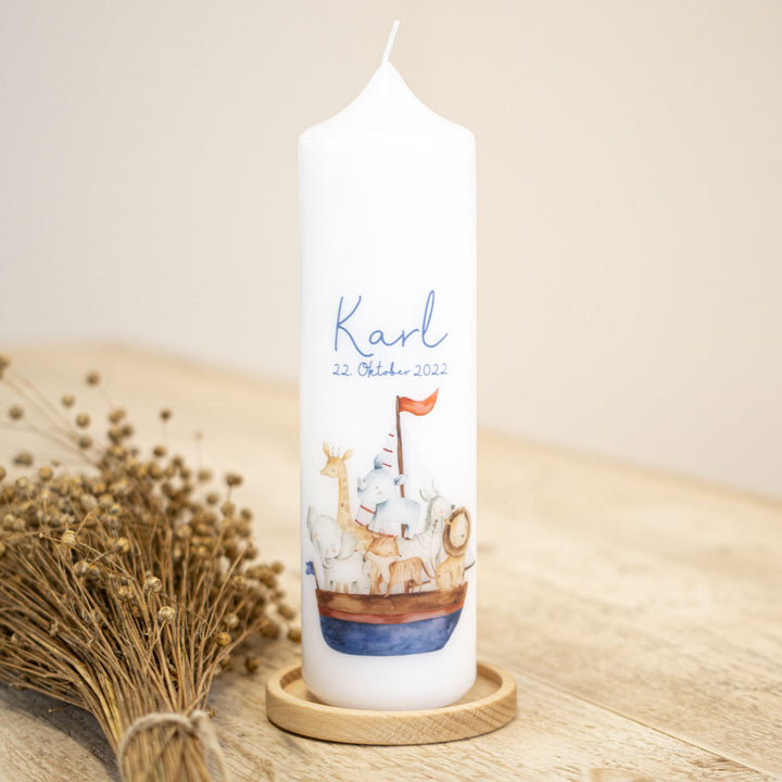 Taufkerze Arche Karl