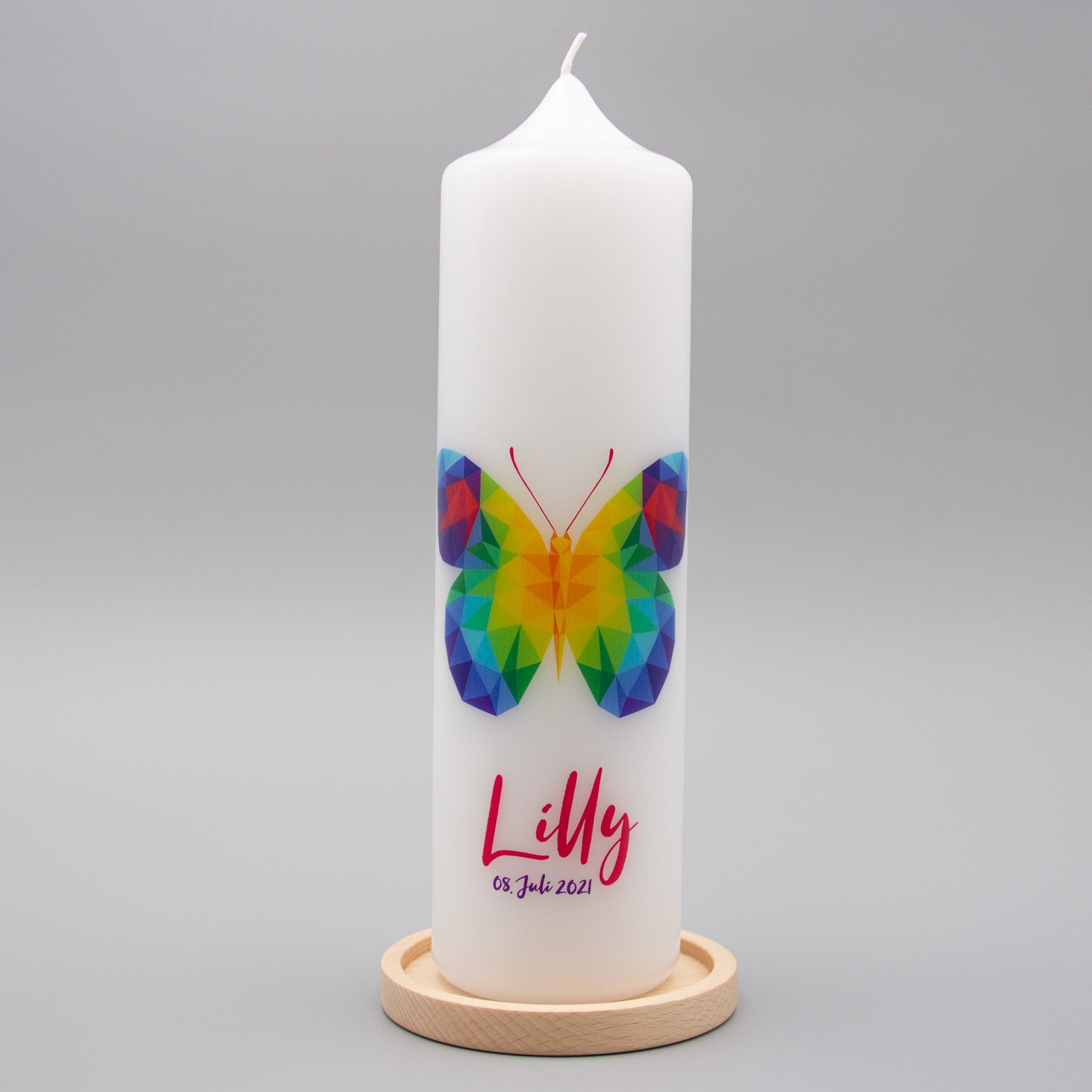 Taufkerze Schmetterling - Lilly