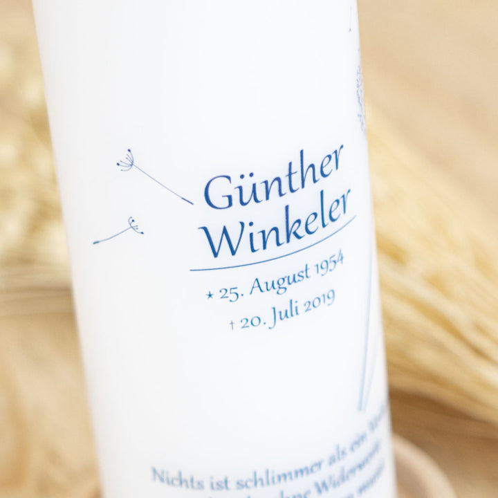 Gedenkkerze Pusteblume